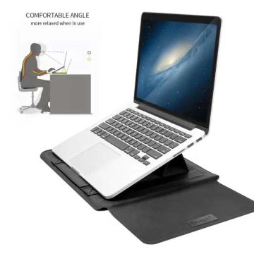 MacBook Air (2019 / 2020) 13.3 Inch Sleeve 4 piece set Spatwater proof Hoes met handvat - Zwart