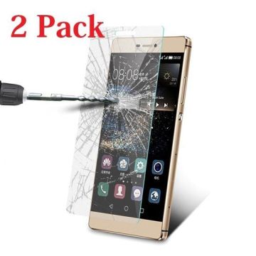 1 + 1 Gratis Huawei P8 Lite glazen Screenprotector Tempered Glass (0.3mm) - Ntech