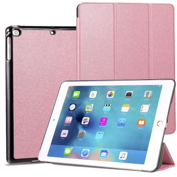 Hoes geschikt voor iPad Air / Air 2 - Trifold Tablet hoes Rosegoud - Smart Cover - Hoes geschikt voor iPad Air 2 smart cover - Hoes geschikt voor iPad air - Hoes geschikt voor iPad - BookcaseHoes geschikt voor iPad Air / Air 2 9.7 inch