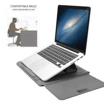 MacBook Air (2019 / 2020) 13.3 Inch Sleeve 4 piece set Spatwater proof Hoes met handvat - Grijs