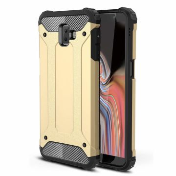 Ntech Samsung Galaxy J6+ Hybrid Armor Hoesje - Goud