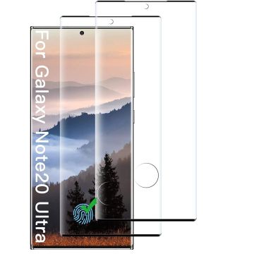 Galaxy Note 20 Ultra - 2 Pack tempered glass / Screen Protector Zwart