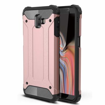 Ntech Samsung Galaxy J6+ Hybrid Armor Hoesje - Rose Goud