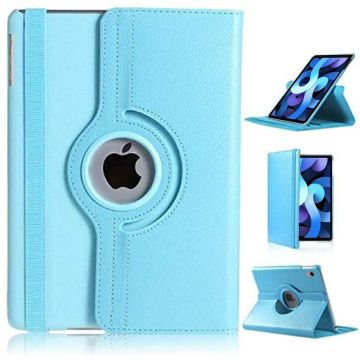 Hoes geschikt voor iPad Air 2020 (10,9 inch) - 360 Graden Draaibare bookcase met standaard - Lichtblauw