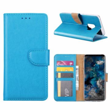 Ntech Samsung Galaxy S9 Portemonnee / Booktype TPU Lederen Hoesje turquoise