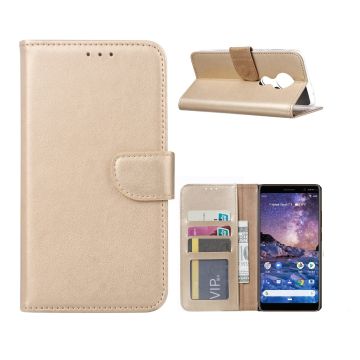 Nokia 6.2 / Nokia 7.2 Portemonnee hoesje / Boek hoesje - Goud