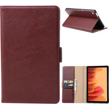 Samsung Tab S6 lite Hoes Premium Luxe Leren Bookcase Wine Rood - Samsung Galaxy S6 lite hoes Boekmodel - Samsung S6 lite hoesje - Samsung Tab S6 lite hoesje